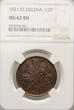 Saint Helena 1/2 Penny 1821 NGC MS 62 BN