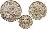 Nigeria Set 6 Pence, 1, 2 Shillings 1959 VF / XF