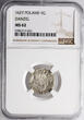 Poland - Danzig Grosz (Groschen) 1627 Zygmunt III Waza NGC MS 62
