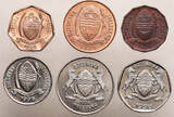 Botswana Set 6 Pcs 1981-1998 aUNC/UNC