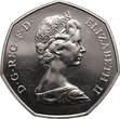 Great Britain 50 Pence 1973 Proof