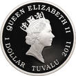 Tuvalu 1 Dollar 2012 Giant Panda - colorized Proof