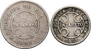 Colombia 2 and 10 Centavos Leper colonie of Agua de Dios -