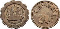 France 20, 30 Centimes XX cen. Amusement Tokens VF/VF+