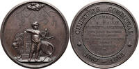 Belgium, Leopold II Medal 1868 J. A. Mullie, mayor of St. Genois / Communal Cemetery aUNC