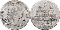 Brandenburg Preussen 1/6 Taler 1764 A Friedrich II VF