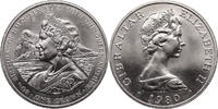 Gibraltar 1 Crown 80th Birth Anniversary of the Queen Mother -