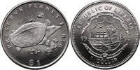 Liberia 1 Dollar Trionyx Turtle -