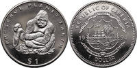 Liberia 1 Dollar Gorillas -