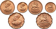 Ethiopia, Haile Selassie I 1, 10, 25 Cents -
