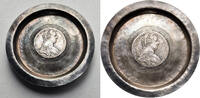 Austria, Maria Theresa Silver bowl / saucer with Thaler -