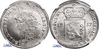 Netherlands - West Friesland Thaler (Zilveren Dukaat) 1757 NGC MS 64