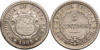Costa Rica 5 Centavos 1905 aXF
