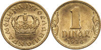 Yugoslavia, Petar II 1 Dinar -
