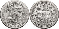 Nepal 2 Mohars VS 1971 / 1914 AD Tribhuvana Bir Bikram 1911-1950 AD XF / aUNC