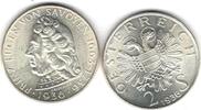 Österreich 2 Schilling 2 Schilling PRINZ EUGEN 1936 in Stempelglanz -