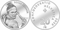 Schweiz 20 Franken Sondermünze der Schweiz ROGER FEDERER 2020 original -