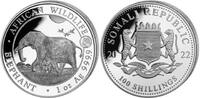 Somalia 100 Shilling 100 Shilling Somalia ELEFANT 2022 PRIVY MARK TIGER 1 Unze fein NUR 5.000! -