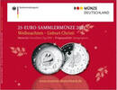 Deutschland 25 Euro 25 Euro 2021 Weihnachten - Geburt Christi in Spiegelglanz PP original -