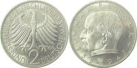 Deutschland 2 Deutsche Mark 2 DM MAX PLANCK 1966 F in vz -