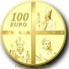Frankreich 100 Euro Gold 2008 Erscheinungen von Lourdes 2 Päpste Münze 5 oz. Gold 100 Euro 2008 polierte Platte ( PP )