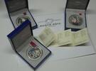 FRANKREICH 4,50 Euro 3 x 1,50 Euro 2005 Hello Kitty Silber PP coloriert in Originaletuis der MDP proof