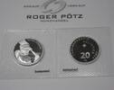 SCHWEIZ 20 Franken 20 Franken 2020 Silber PP Roger Federer st -