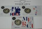 FRANKREICH 6 Euro 3 x 2 Euro 2020 Medizinische Forschung st Originalblister Gedenkmünze -