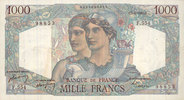 NOTES OF THE BANQUE DE FRANCE 1000 francs Banque de France. Billet. Minerve et Hercule, -