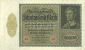 GERMANY 10 000 mark Allemagne. Billet. 19.1.1922, série K -