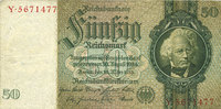 GERMANY 50 reichsmark Allemagne. Billet. 30.3.1933, série X/Y -