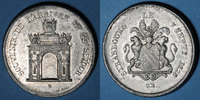 ALSACE Alsace. Strasbourg. Visite de Charles X. Médaille. Etain. 35 mm. Gravée par C. Müller -