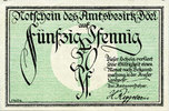 GERMANY - EMERGENCY NOTES (1914-1923) A - J 50 pf Böel. Amstsbezirk. Billet. -