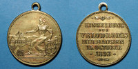 ALSACE Alsace. Mulhouse. Inauguration du vélodrome. Médaille en laiton jaune. 28 mm. -
