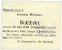 GERMANY - EMERGENCY NOTES (1914-1923) A - J 1 mark Dinslaken. Stadt. Billet. (Lebensmittel) 1914/1915 (janv. 1915) -