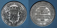 REVOLUTIONARY DOCUMENTS and WAR OF 1870 Guerre de 1870-1871. Formation de la 5e légion de marche. Médaille étain. 45,8 mm -