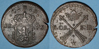 EUROPE 1 öre Suède. Charles XI (1660-1697). (S.M.) Avesta -