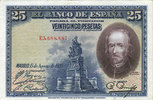 OTHER FOREIGN NOTES 25 pesetas Espagne. Banque d'Espagne. -