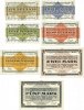 GERMANY - WAR PRISON CAMPS (1914-1918) 50 pf Allemagne. Golzern. Kriegsgefangenenlager. Billets. 1, 2, 5, 10 2, 5 mk -