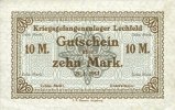 GERMANY - WAR PRISON CAMPS (1914-1918) 10 mark Allemagne. Lechfeld. Kriegsgefangenenlager. Billet. -
