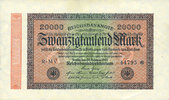 GERMANY 20 000 mark Allemagne. Billet. Série MV -