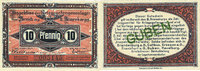GERMANY - WAR PRISON CAMPS (1914-1918) 10 pf Guben. Inspektion der KGL im Bereich des XIII. Armeekorps. Billet. -