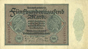 GERMANY 500 000 mark Allemagne. Billet. Série D -