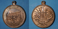 ALSACE Alsace. Mulhouse. 2e concours des sociétés de musique d'Alsace-Lorraine. Médaille en cuivre -