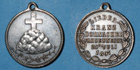 ALSACE Mulhouse-Dornach. Société de Chant - Consécration du drapeau. médaille. Laiton argenté. 27 mm. -