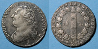 FRENCH MODERN COINS 12 deniers Constitution (1791-1792). 1792 A, an 4. Type FRANCOIS. Léopard à droite et lyre -