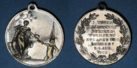 ALSACE Alsace. Strasbourg. Tournoi de gymnastique du Neudorf. Médaille laiton nickelé. 33,5 mm -