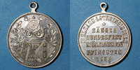 ALSACE bronze Alsace. Mulhouse. 4e festival des chorales d'Alsace-Lorraine. Médaille en argenté 28 mm -