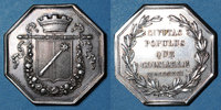 ALSACE Jeton Alsace. Colmar. Conseil Municipal de octogonal en argent. Gravé par Oblin F -