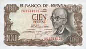 OTHER FOREIGN NOTES 100 pesetas Espagne. (1974) -